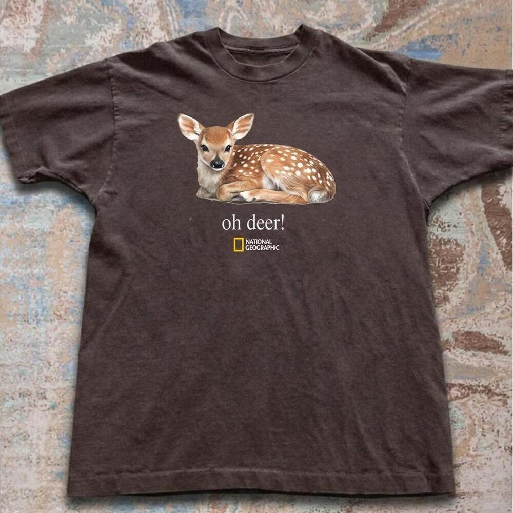National Geographic Brown Deer Graphic Tee